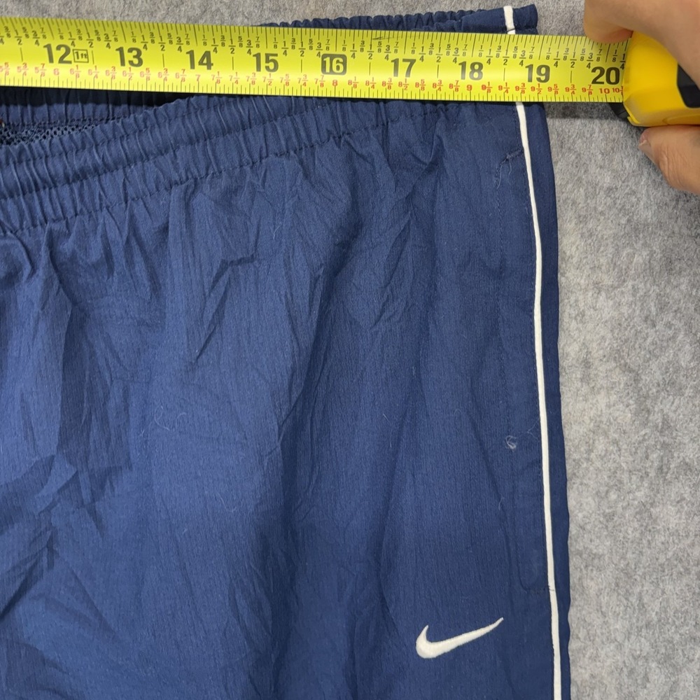 Vintage Y2K Nike Team Jogger Track Pants Men's XL Blue Striped Swoosh Pockets - Picture 5 of 9